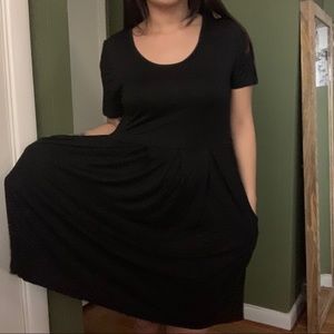 Black dress with pockets